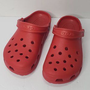 Crocs Unisex Adult Traditional Classic Clog Red Men's 7 Women's 9